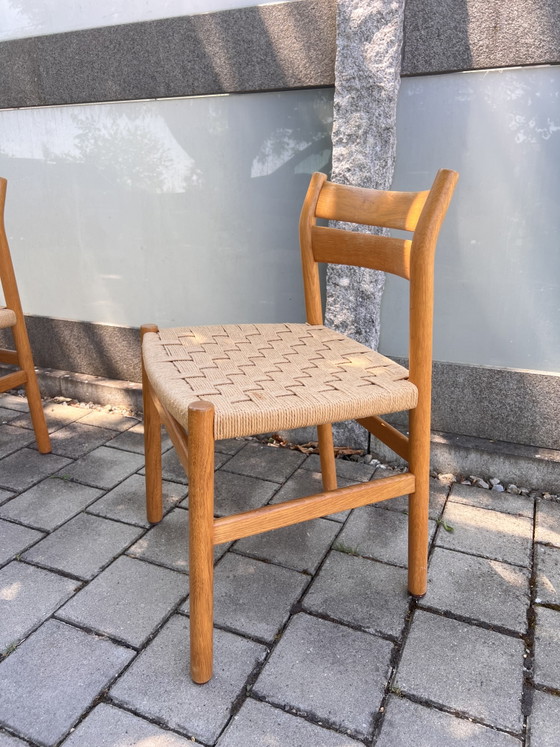 Set van 5 Vintage Mid Century Design Stoelen Børge Mogensen Deens Eiken – C.M. Madsens Fabriker (photo 2 of 8)