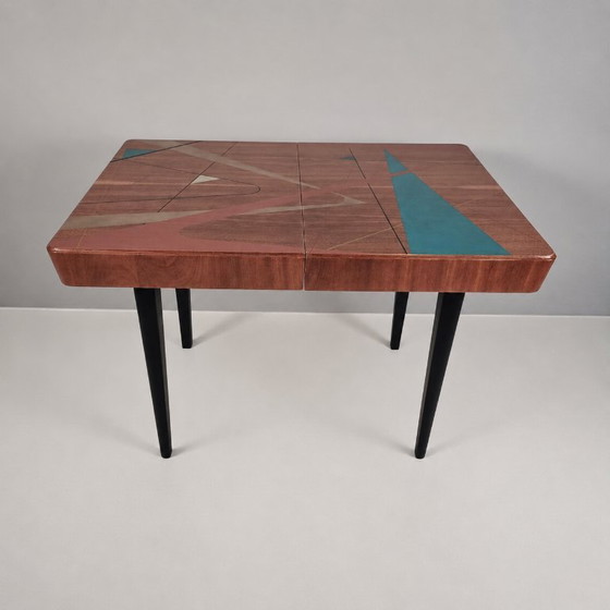 Vintage beukenhouten tafel, jaren 70 – Eettafels, Wood (photo 8 of 10)