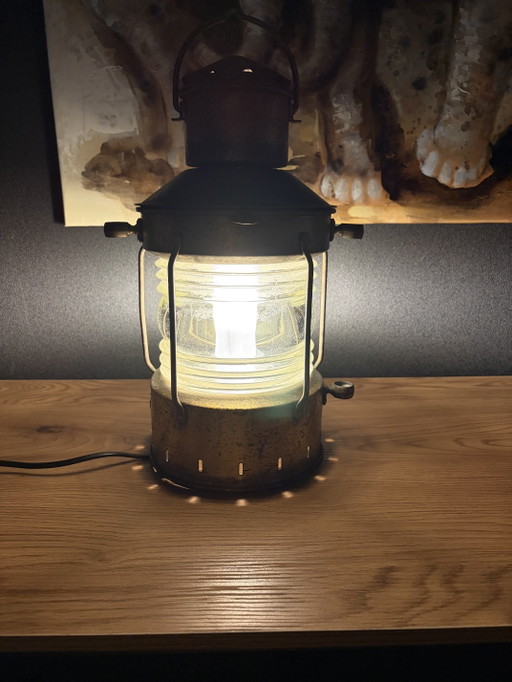 Lampe de bateau antique/vintage (Ankerlicht)
