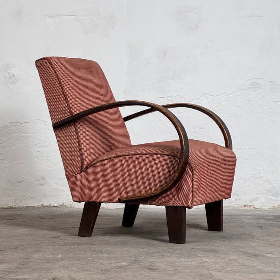 Image 1 of Coppia di poltrone Halabala H-410, anni '30 – Art Déco cecoslovacco