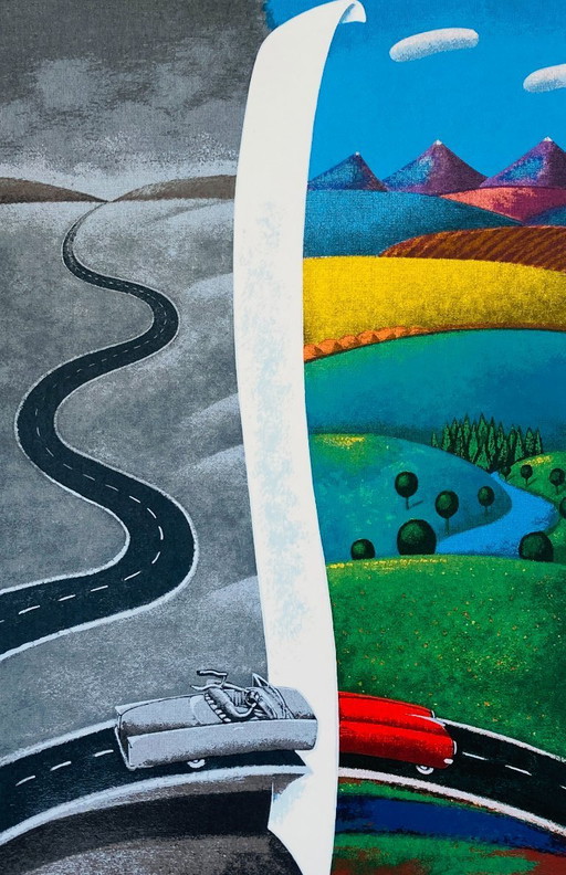 Vintage-Kunstwerke in bunten Farben - Ton Paay