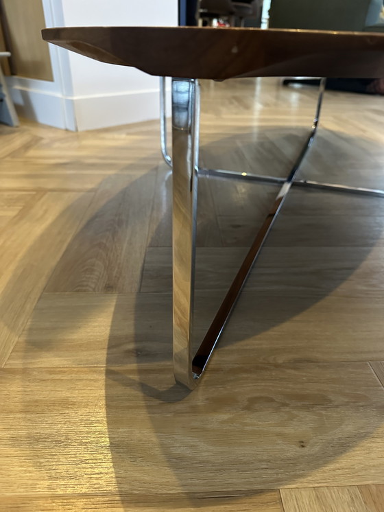 Image 1 of Montis Flint oval coffee table walnut