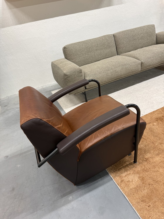 Leolux Scylla Low Armchair Brown Leather (photo 4 of 7)