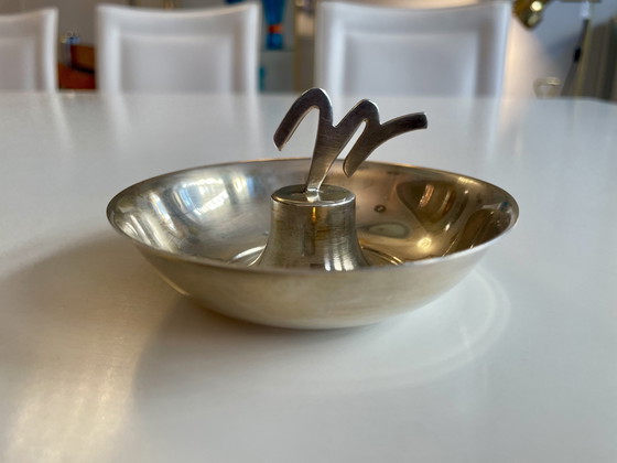 Image 1 of Schmuckschale aus Echtsilber von Gio Ponti für Pampaloni Italien 
