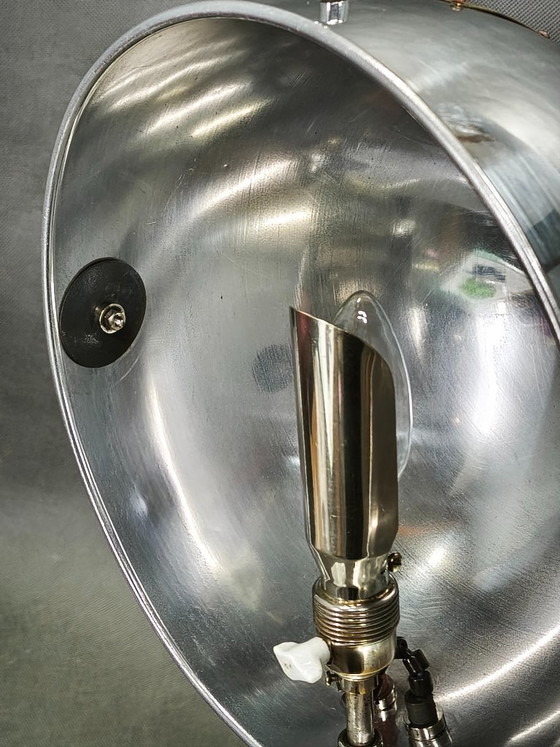 Image 1 of Lampe de table réglable en quartz chromé de style Bauhaus Hanau, années 1930, Allemagne