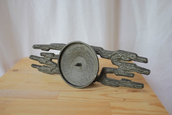 Image 1 of Brutalist wrought iron candlestick