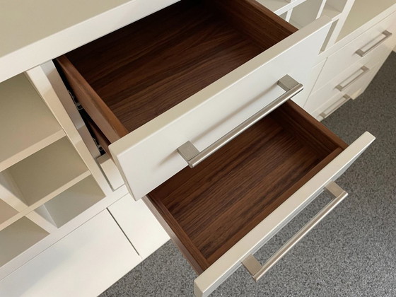 Image 1 of Exclusive custom-made wall cabinet with walnut interior - 3m wide