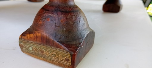 Authentic 19th century Rajasthani Bajot devotional table. – decoratieve objecten, Other, Wood (photo 2 of 7)