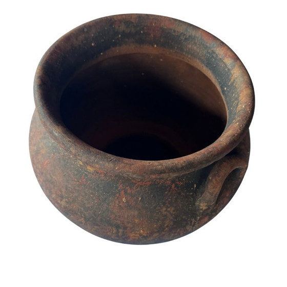 Image 1 of Jarrón de terracota hecho a mano en México - pátina terrosa