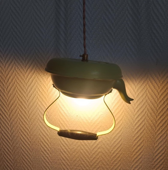Image 1 of Vintage theepot hanglamp