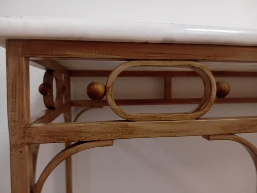 table d'appoint en marbre de Carrare