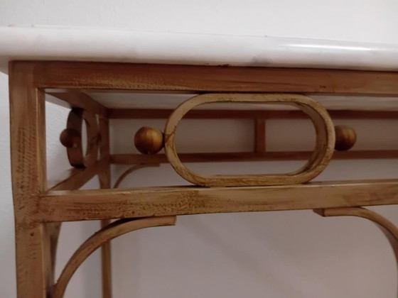 Image 1 of table d'appoint en marbre de Carrare