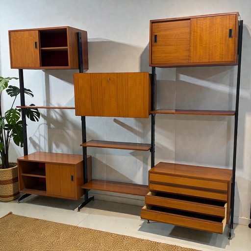 Vintage Modulare Wandeinheit Wandschrank