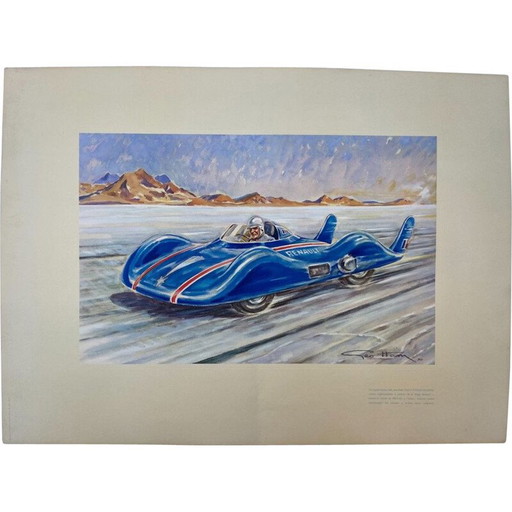 Vintage-Lithografie "Die Sternschnuppe" von Geo Ham, 1956