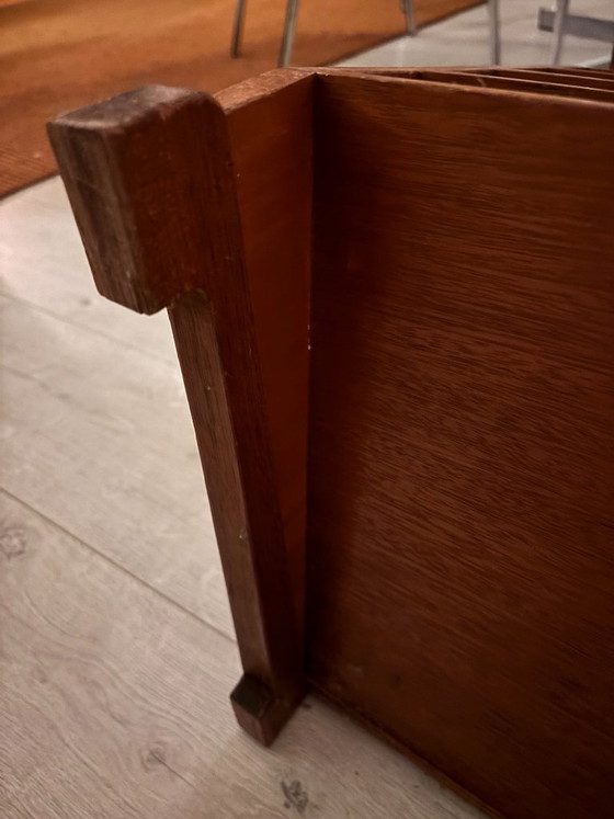 Besonderer Art Deco Schrank / Bibus – Haager Schule – 1920er/30er Jahre – TV-Möbel, Wood, Glass (photo 10 of 10)
