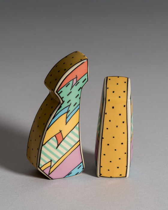 Image 1 of Dorothy Hafner pour Rosenthal Studio Linie, salière et poivrière "Flash", années 1980