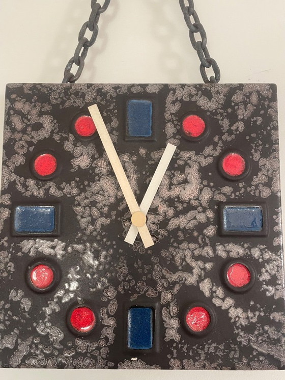 Image 1 of Zeldzaam! Vintage Kienzle Wandklok | Mid-century Modern Space Age Design (duitsland)