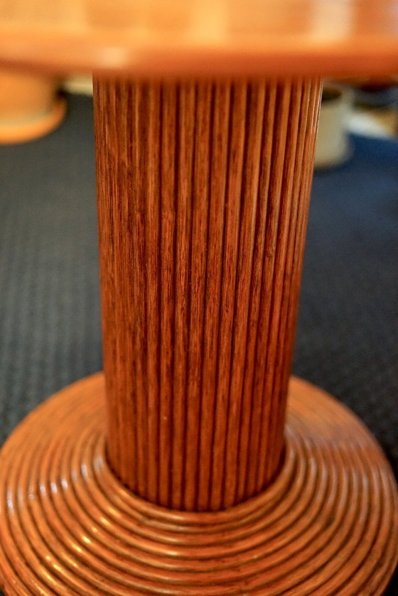 Round side table / 80cm diameter x 72cm high – Bijzettafels, Rotan (photo 6 of 7)