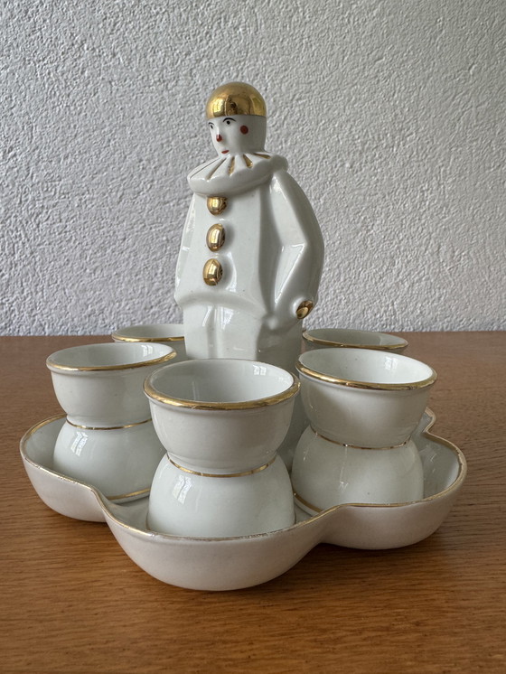 Image 1 of Service à Œufs en Porcelaine Robj Ancien