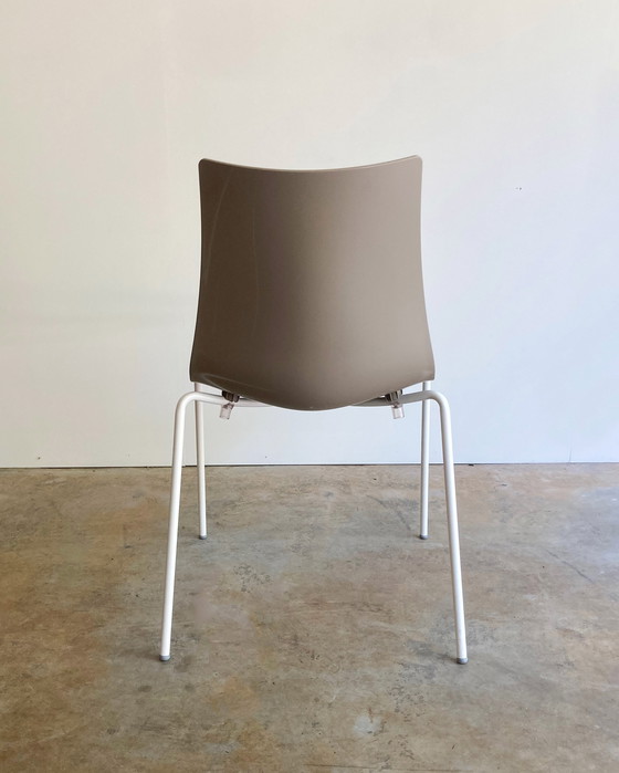 Image 1 of 4x Scab Design Zebra Chair Taupe