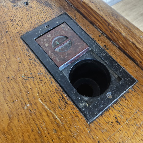 Image 1 of Antico leggio/scrivania (1920) in ghisa De mark Breda (antico banco di scuola)