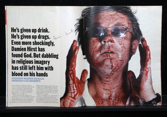 Image 1 of Hirst, Damien - The Sunday Times magazine - 24 agosto 2003 - 2 volte autografato