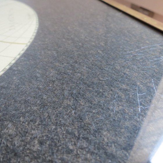 Image 1 of 1970er Maison Jansen Campaign Style Couchtisch Weltkarte