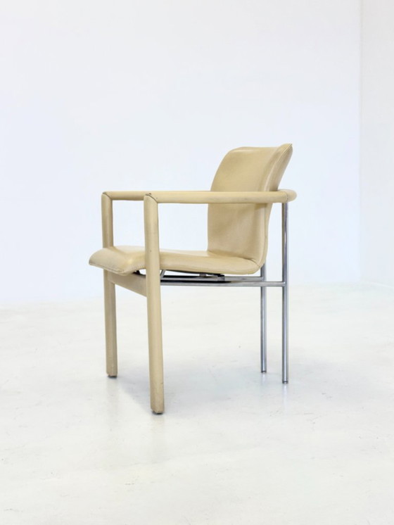 Image 1 of Set of 4 vintage Leolux Cachucha dining chairs