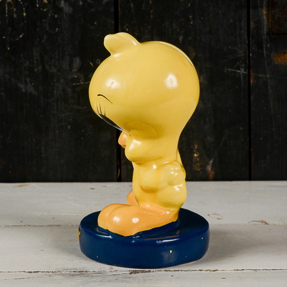 Tweety Figurine Piggy Bank with 'Tweety Vintage' Text, Decorative Objects, Ceramic, Yellow (photo 7 of 9)