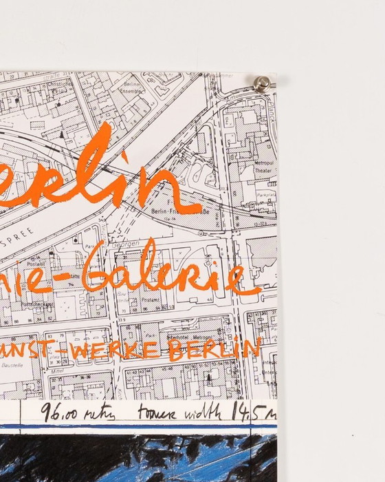 Image 1 of Christo in Berlijn 1993 – Originele vintage tentoonstellingsposter – Hedendaagse kunst – 84,1 x 59,4 cm A1