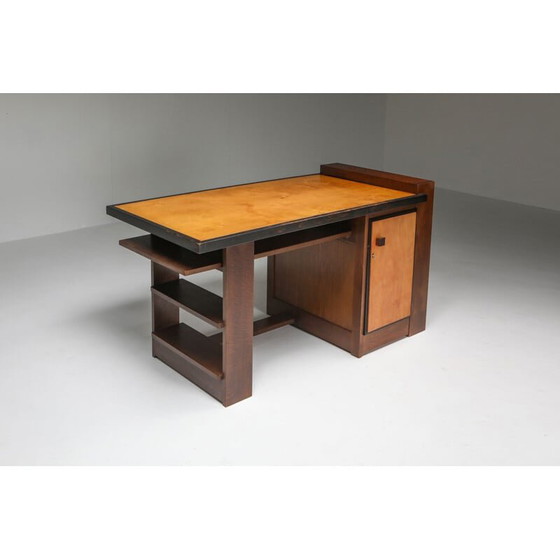 Image 1 of Vintage Modernist Desk by M. Wouda for H. Pander 1930s