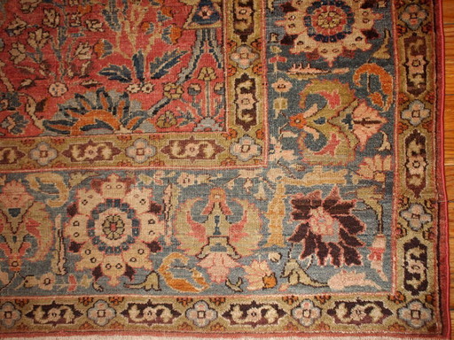 Alfombra india antigua de Loristán hecha a mano, 176 cm x 268 cm (5,8' x 8,8'), década de 1880 - 1B143