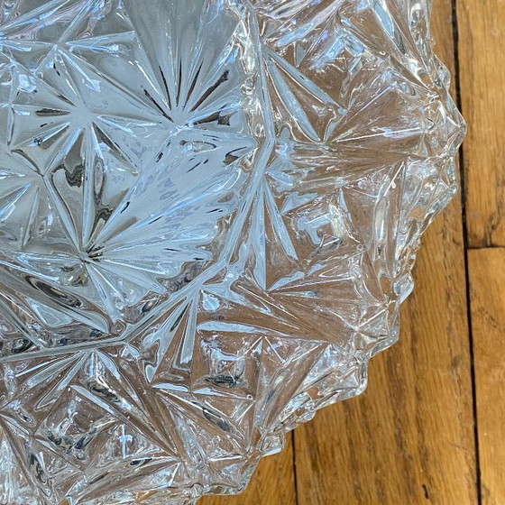 Image 1 of Applique da parete in vetro vintage, plafoniera rotonda, 22 cm