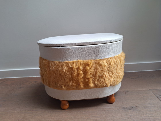 Image 1 of Vintage Hocker/Poef Jaren 50/60