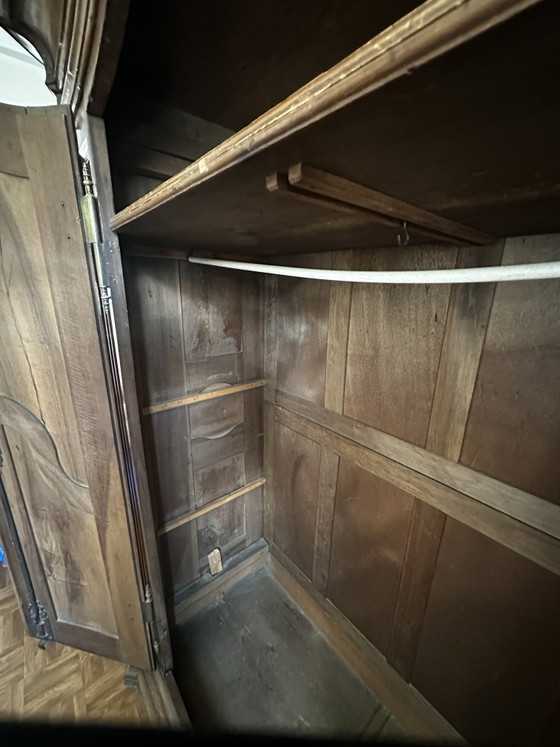 Ropero alsaciano Luis XV de nogal macizo, siglo XVIII – Armoire Alsacienne 18 e siècle, Wood, Vintage (photo 6 of 15)
