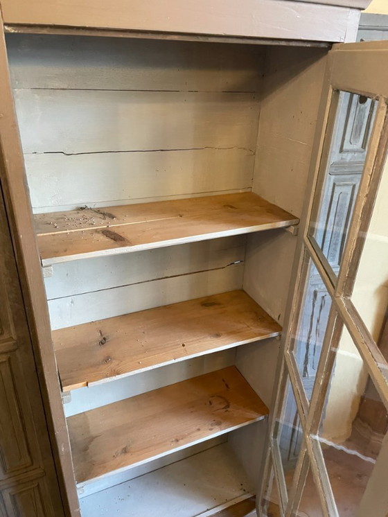 Image 1 of Display cabinet, china cabinet, collection cabinet with drawer, French antique