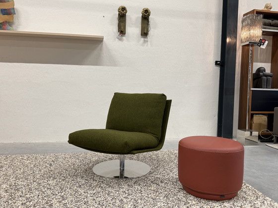 Image 1 of Leolux Bolmin Stitch Poef Senso Terre Cuite D50xH40