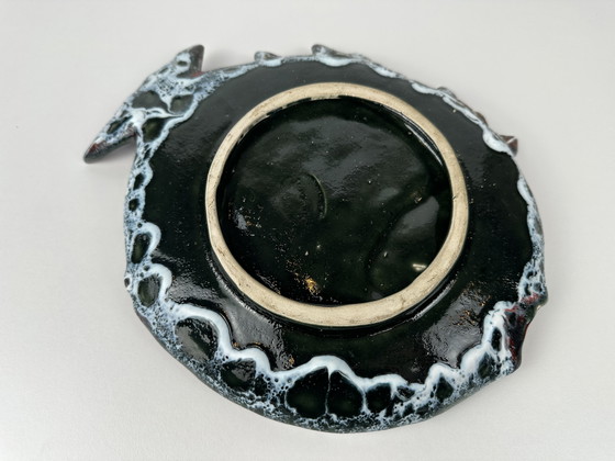 Image 1 of Vintage fat lava bowl - fish - Vallauris ceramics