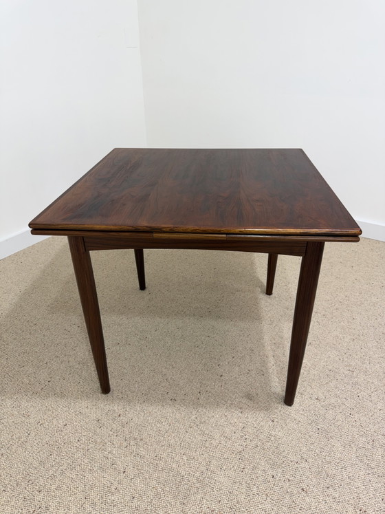 Image 1 of Extendable Scandinavian rosewood dining table – 1960s/70s
