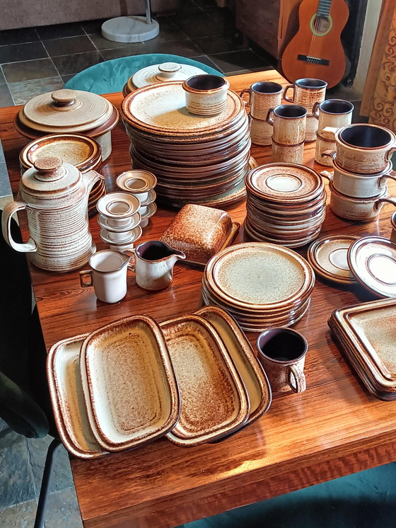 Image 1 of Vintage jaren 70/80 servies 84- delig 