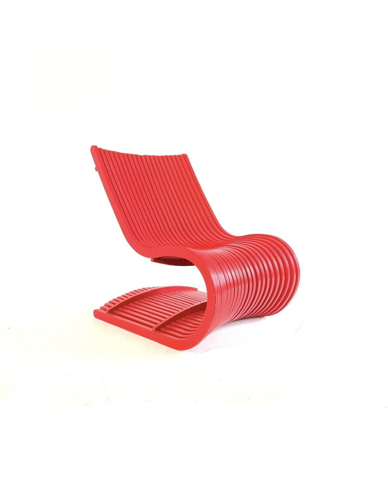 Image 1 of Vintage parametric armchair, Piegatto '80s style