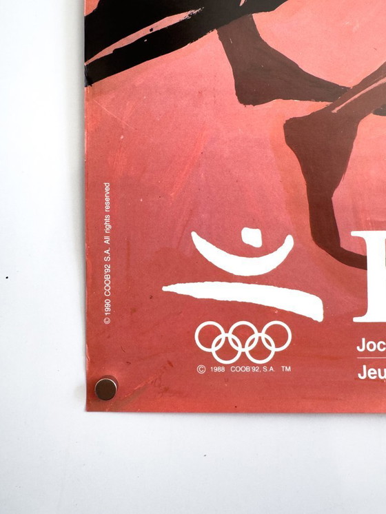 Image 1 of Barcelone 1992-1990 – Affiche olympique originale de Ricard Giralt « Miracle » | 70 × 50 cm | Espagne