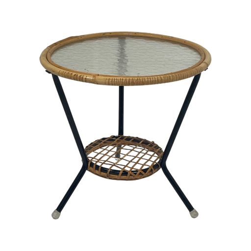 Rohe Noordwolde Side table with rattan