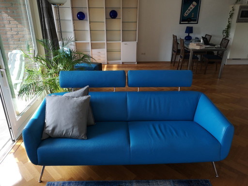 Leolux sofa, armchair, and hocker