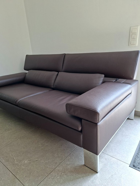Image 1 of Sofá de piel de 2 plazas Jori Design – Como nuevo – Acabado profesional