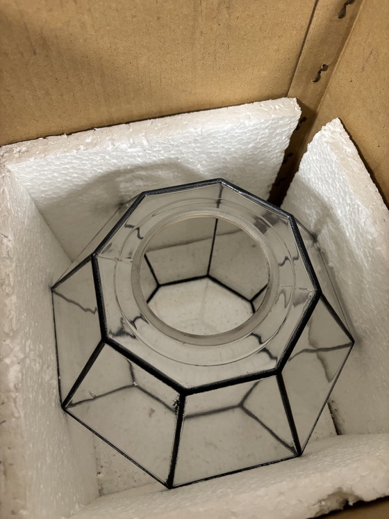 Image 1 of Unique: Vintage Glashütte Limburg Pendant Lamp 'New Old Stock' (New in Box!)