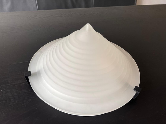 Vintage IKEA Piramide Plafondlamp T9317 — Melkglas Teepee, Jaren 90 – Plafondlampen, Metal (photo 2 of 7)
