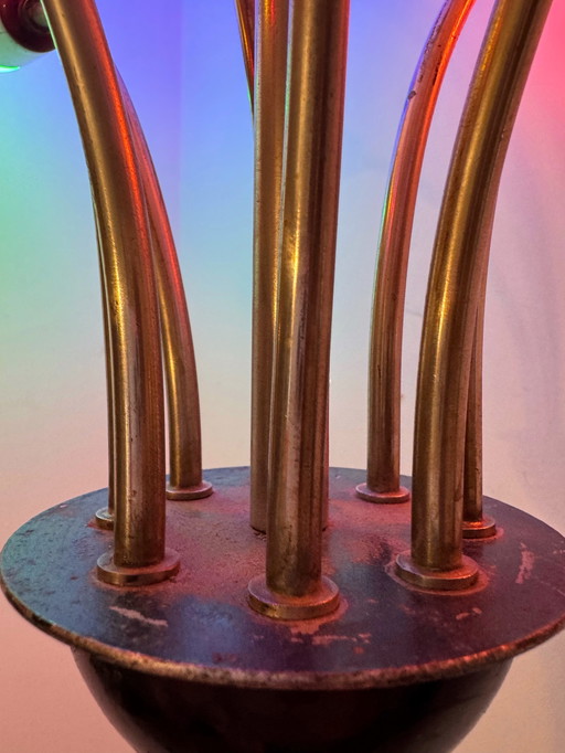 Multicolor Sputnik chandelier from the 1960s