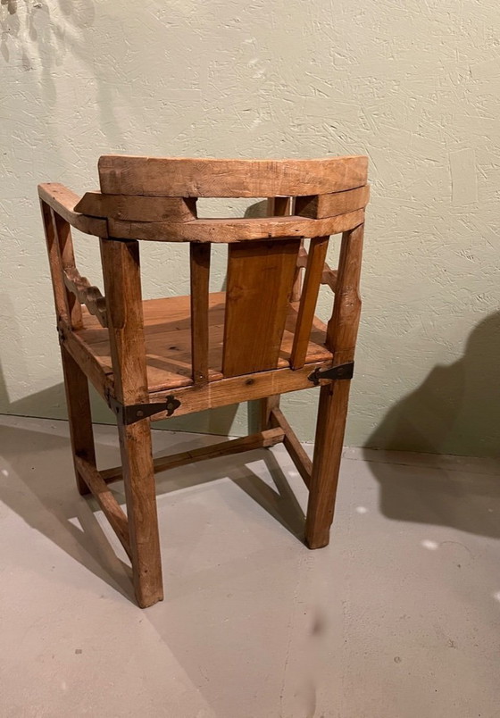 Image 1 of Chaise coloniale ancienne, presque antique