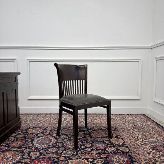 Classic English Desk Set with Office Chairs – Leather, Wood (photo 18 of 23)
